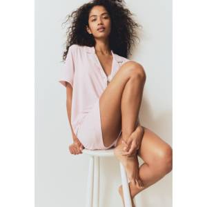Pyjama décontracté en mélange de viscose avec taille élastique, imprimé floral, design sexy pour l'hiver et l'été - Lingerie en modal douce et respirante - Product Image 1