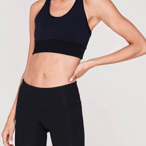 Soutien-gorge de sport sans couture pour femme en spandex/nylon de haute qualité, taille XS, impression par sublimation personnalisée, vêtements de sport de yoga, maintien élevé à l'avant - Product Image 3