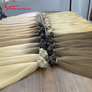 Extensions de cheveux vietnamiennes de haute qualité naturelles droites toutes couleurs Ombre couleur 100% non traitées sans enchevêtrement sans perte de cheveux - Product Image 4