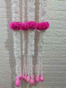 Gajra Jasmine Sola ไม้เทียมสีขาวสายบัวดอกไม้สำหรับงานแต่งงานตกแต่งงาน Diwali กันปาติพูจา/วัด/ตกแต่ง Mandir - Product Image 2