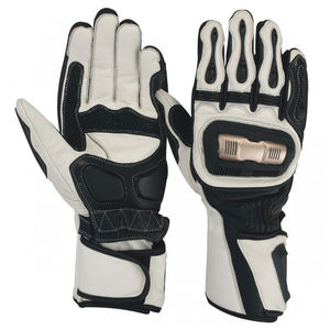 Gants de course en cuir à doigts entiers pour hommes en gros respirant équipement de protection sport écran tactile sur mesure pour moto - Product Image 1
