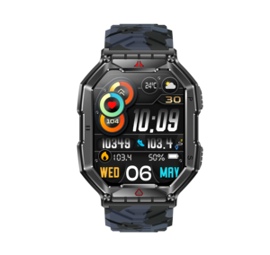 Reloj Inteligente Deportivo para Exteriores KR82, Batería de Larga Duración de 650 mAh, Llamadas <span class=keywords><strong>por</strong></span> Bluetooth, Frecuencia Cardíaca, SpO2, Brújula, Altímetro, IP68 - Product Image 6