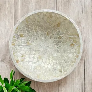 Cuenco de nácar único al por mayor con técnica pulida de diseño complejo para fines decorativos de fiesta - Product Image 3
