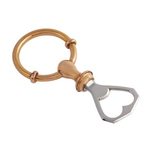 Ouvre-bouteille anneau en or brillant de vente chaude avec logo personnalisé - Product Image 1