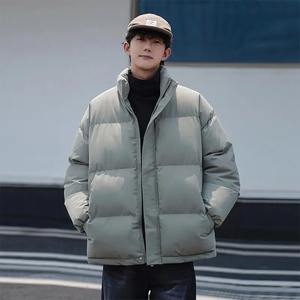 Parka de manga larga para hombre, abrigos con cuello levantado y cremallera frontal, chaqueta acolchada de invierno, ropa de calle informal con estilo Formal - Product Image 6