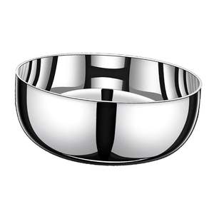 Bol de service en métal poli fait main Minimal India pour la présentation des aliments en café, l'hôtellerie et les événements, prix de gros - Product Image 3