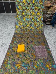 Hot Selling Somali Dirac <b>Set</b> Maqbal Dirac Printed 100% Polyester Velvet Fabric Jacquard Shrink-Resistant Medium <b>Weight</b> Dress - Product Image 6