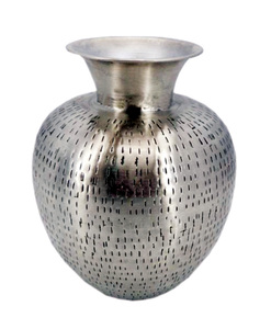 Vase Royal Moderne à Fleurs Décoratif en Métal Couleur Finition Taille M pour Intérieur Bureau Salon Décoration de Sol - Product Image 5
