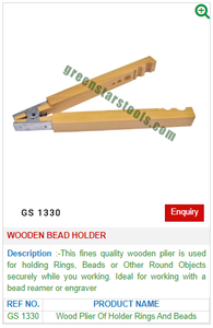 Soporte de cuentas de madera GS 1330 para herramientas de joyería esenciales para joyeros y artesanos - Product Image 2