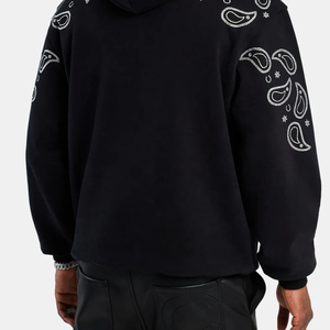 Nouvelle Arrivée – Sweat à Capuche Homme Personnalisé avec Logo Imprimé Numérique, en Polaire Technique 100% Coton, Coupe Classique, Hiver, Style Urbain, avec Strass - Product Image 4