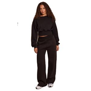 ชุดวอร์มแบบสวมหัวสำหรับผู้หญิงทันสมัยชุดวิ่งน้ำหนักเบาพร้อมกางเกงดีไซน์แฟชั่นใส่พอดีและสบาย - Product Image 4