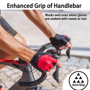 Guantes de Ciclismo de Medio Dedo con Gel Líquido Acolchado, Antideslizantes, Absorbentes de Impactos, Pantalla Táctil, Impermeables, Guantes de Ciclismo de Verano, Pakistán - Product Image 4