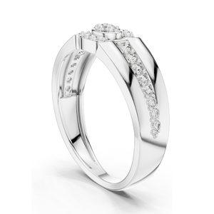 Bague à trois pierres en diamant de laboratoire 0,342 CT pour femme, clarté VVS-VS EF, or 18 carats, 14 carats, 10 carats et argent 925, rose, jaune, blanc - Product Image 4