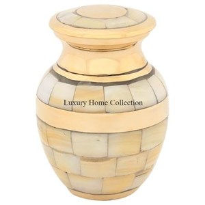 100% trabajo de nácar artes y artesanías creativas modernas, mesa hecha a mano, almacenamiento de cenizas humanas decorativas, suministros de urnas funerarias - Product Image 1