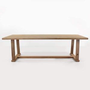 Mesa de comedor rectangular de madera de primera calidad Joseph, diseño simple y barato para uso interior y exterior para hoteles y villas - Product Image 2