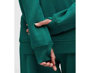 <b>Women's</b> Winter <b>Velvet</b> Two Piece Set Short Long Sleeve Zipper <b>Jacket</b> Foldover Waist Skinny Flared Pants Thumb Holes Hairband - Product Image 2