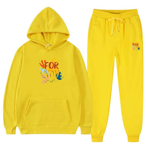 Último personalizado hombres chándal moda Casual deporte Jogger chándal alta calidad Sudadera con capucha y pantalones conjunto - Product Image 2