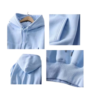 Sudadera con capucha de invierno de Color personalizado para mujer, superventas de 2025, estilo callejero, diseño de punto, ropa de invierno de moda corta larga - Product Image 3