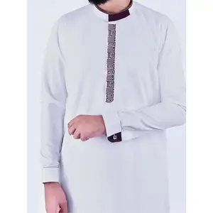 고품질 전통적인 아랍어 카타르 스타일 가운 도매 카프탄 카프탄 2023 남성 이슬람 이슬람 jubbah 성인용 Thobs