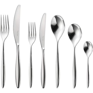 Elegant Premium Stainless Steel Cutlery Flatware Set Durable and Dishwasher Safe Mirrored Steel for Business <b>Gifts</b> - Product Image 2