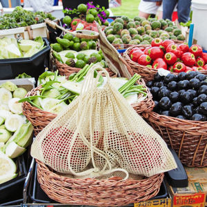 Cotton <b>Net</b> <b>Bag</b>-Eco-Friendly Washable Recyclable Portable Customizable Size & Compartments Made in Hai Phong - Product Image 1