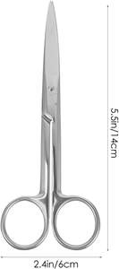 Tijeras de operación de vendaje Manual de acero inoxidable de alta calidad Instrumentos quirúrgicos afilados/Romos - Product Image 3