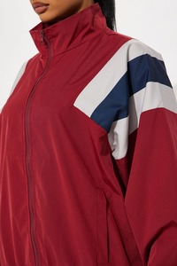 Polyester <b>Women's</b> Windbreaker <b>Zip</b> <b>Up</b> Gym <b>Jacket</b> Lightweight Custom Logo With Pocket Plus Size <b>Jacket</b> For <b>Women</b> - Product Image 6