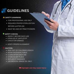 La cuchara de hueso más vendida, cuchara de injerto, curetas quirúrgicas de doble extremo, instrumentos de ortodoncia, curetas de hueso - Product Image 4