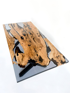 โต๊ะรับประทานอาหารไม้อีพ็อกซี่เรซินและโต๊ะไม้คริสต์มาสอีพ็อกซี่ดีไซน์ตามสั่งไม่เหมือนใคร - Product Image 4