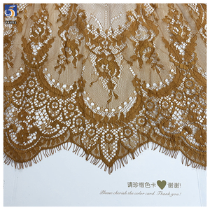 YX962 300CM*150CM Tessuto in Pizzo Color Pelle Avorio in Poliestere Personalizzato per Tessuti d'Arredamento e Abbigliamento - Product Image 6