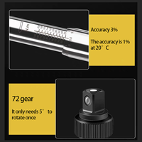Clé dynamométrique à cliquet pour vélo en acier au chrome-vanadium de qualité industrielle, 1/4 de pouce, métrique, OEM, 5-25 N.m, bidirectionnelle, précise, 72 dents