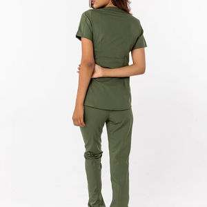 Prix de gros usine gommage infirmière médicale soins infirmiers gommages col en V haute qualité gommages médicaux grande taille ensembles - Product Image 3