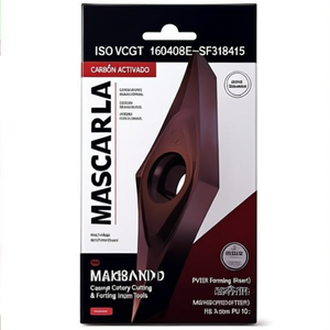 ISO VCGT 160408E-SF3T8415 D.4.4mm Inserto Rotatorio Indexable con Recubrimiento PVD Herramientas de Corte y Conformado PU 10 - Product Image 2