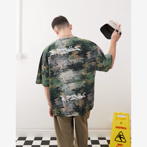 Personalizable Hombres Casual Relajado Gráfico Camiseta Personalizable de gran tamaño Fit Fabricantes De Ropa OEM/ODM Venta al por mayor Bangladesh - Product Image 4