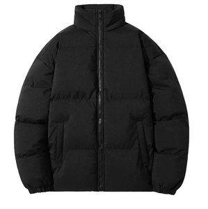 Veste polaire d'hiver pour hommes personnalisée nouveau style de toile design de rue avec col montant - Product Image 1