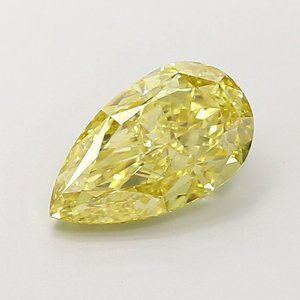 Diamant de laboratoire jaune vif fantaisie VVS2 de 1,55 ct en forme de poire - Product Image 1
