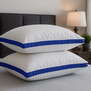 หมอนหนุน 2 ใบ แพ็คคู่ คุณภาพระดับโรงแรม ไส้ใยสังเคราะห์แบบเย็บติดกัน - Product Image 1