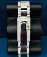 Reloj Inteligente de Lujo para Hombre con Cristal de Moissanita de Corte Brillante y Claridad VVS, Estilo Hip Hop, Fecha Automática, Acero Inoxidable