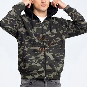 Sudadera con capucha y cremallera para hombre, la más vendida del invierno 2025, 100% algodón polar, alta calidad, bajo precio, venta al por mayor, bordada, teñida lisa - Product Image 1