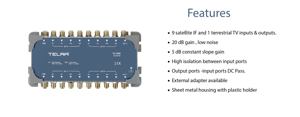 Telra TA-1020 Satellite Amplifier Multiswitch 10 Input 10 Output - Product Image 4