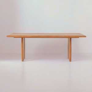 Mesa de comedor rectangular de madera maciza de olmo minimalista moderna para el hogar, Bar, taller, muebles de hotel y restaurante, aplicación al aire libre - Product Image 3