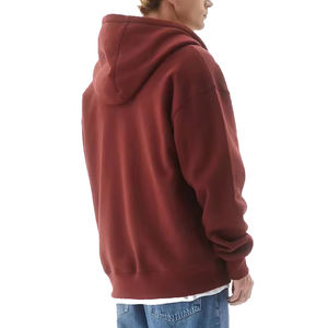 เสื้อฮู้ดซิปหนาผ้าฟลีซคอตตอนผสม แต่งโลโก้แบบทำเก่า สไตล์วินเทจ กันน้ำ ใส่ได้ทั้งชายและหญิง สำหรับฤดูหนาว - Product Image 5