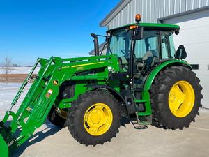 เครื่องจักรกลการเกษตร 75 แรงม้า พร้อมที่ตัก ขาย / รถแทรกเตอร์จอห์น เดียร์ 5100M มีจำหน่ายในราคาดี - Product Image 2