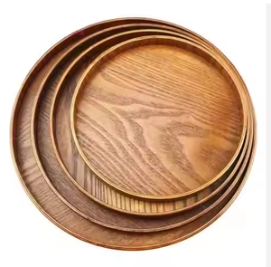 Utiliser une assiette en bois polie à la main pour les aliments et les fruits par l'artisanat du croissant - Product Image 4