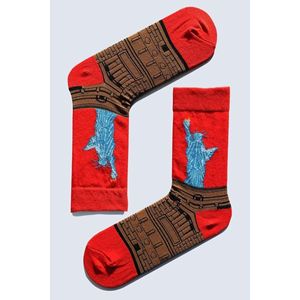 5-Piece Unisex Breathable <b>Sock</b> <b>Box</b> 3 Patterned Art Design for Daily Use Art Set - Product Image 2