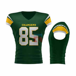 Camiseta de fútbol americano personalizada al por mayor, nuevo diseño de tendencia, uniforme impreso, camiseta de fútbol americano - Product Image 1