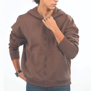 Sweat à capuche zippé sur mesure, sweat à capuche zippé en molleton pour homme, coton mélangé, streetwear, sweat à capuche zippé - Product Image 5