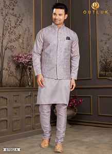 Ensemble de travail miroir avec pyjama Kurta pour vêtements de fête du fournisseur indien, vente en gros - Product Image 5