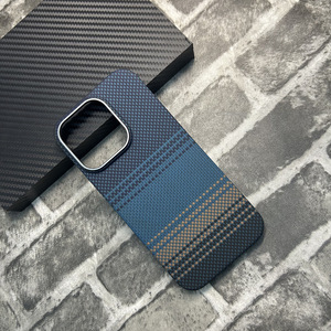 Ultra-thin Real Aramid Fiber Magnetic Charge Metal Camera Frame Guard Shockproof Lightweight Durable Phone case for <b>iPhone</b> 16 14 - Product Image 1