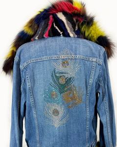 Veste en jean surdimensionnée Boomletcorp personnalisée pour femmes avec manches longues et nouvelles poches OEM confortable rempli de coton disponible - Product Image 3